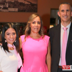 Tere Guzman Madrina de Marca,Marco Manera y Cecilia Bonifaz