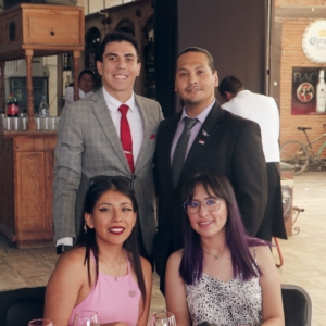 Claudia Enriquez, Natalia Barroso, Mario Sánchez y Eduardo Barroso