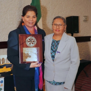 Rocío Tonacatl Montes Reconocimiento por su labor en el Area de Salud