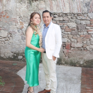 Edith González y Carlos Verón