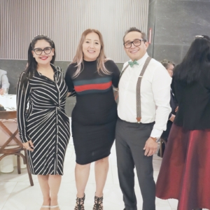 Denise Cajica, Gabi Marín y Jorge Angulo
