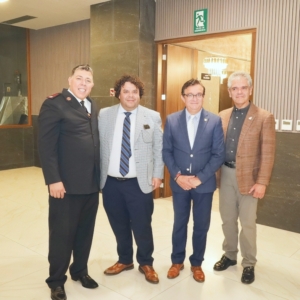 Mayor Raúl Rodríguez, Carlos Susunaga, Víctor Arguelles y José Manuel Ordóñez (1)