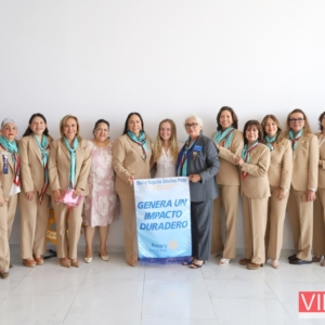 Nuestras Socias Rotarias Celebrando la visita de Naguibe Sánchez Pinto